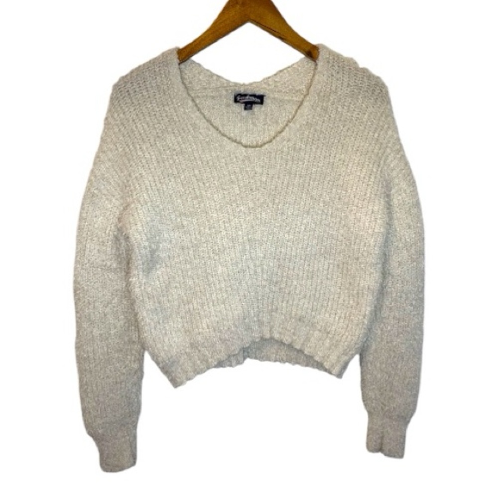 Freshman Cream V-Neck Sweater